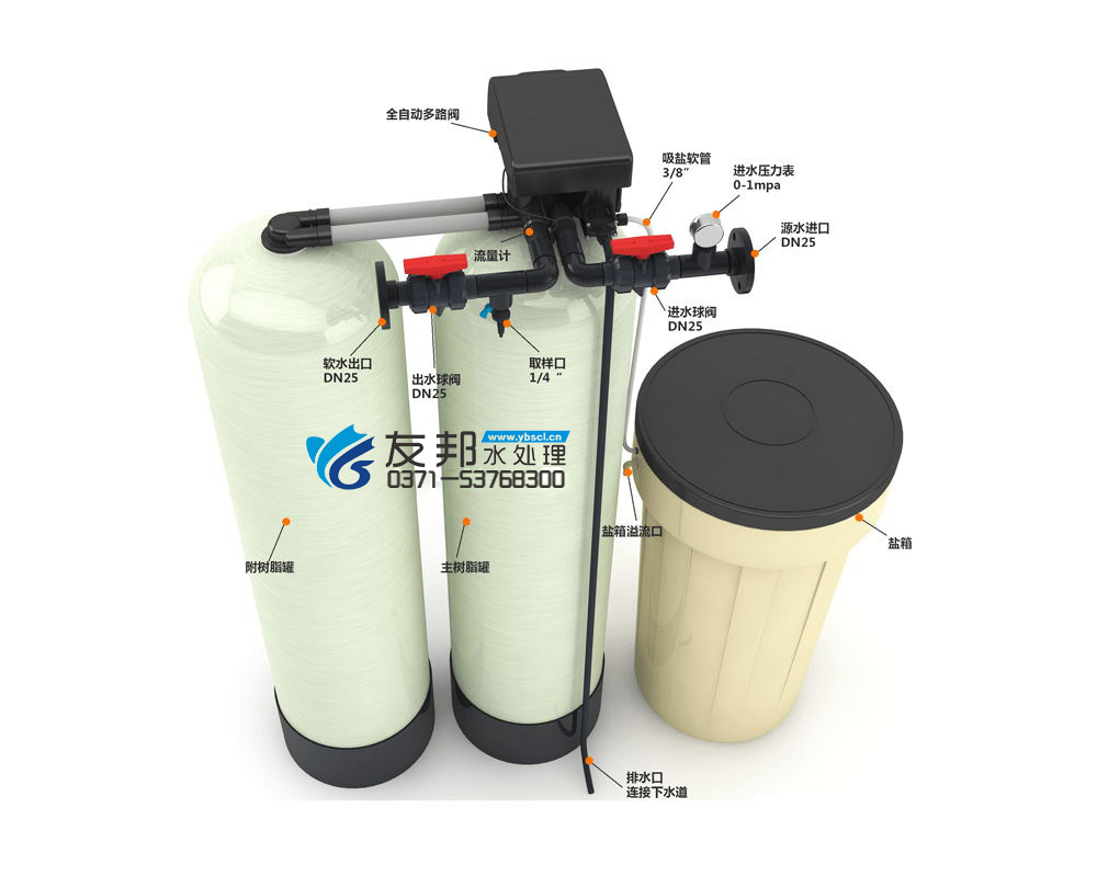 4T/H(每小時出水4噸)全自動軟化水設備